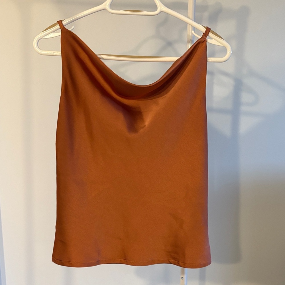 bishop + young Terracotta Satin Camisole